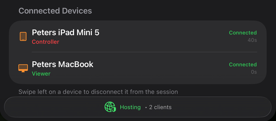 Network Sessions Hosting